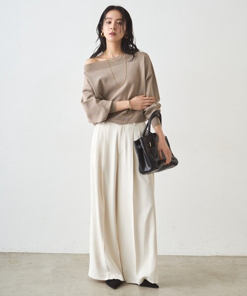「LOUNGEDRESS」 パンツ MEDIUM ベージュ レディースの画像