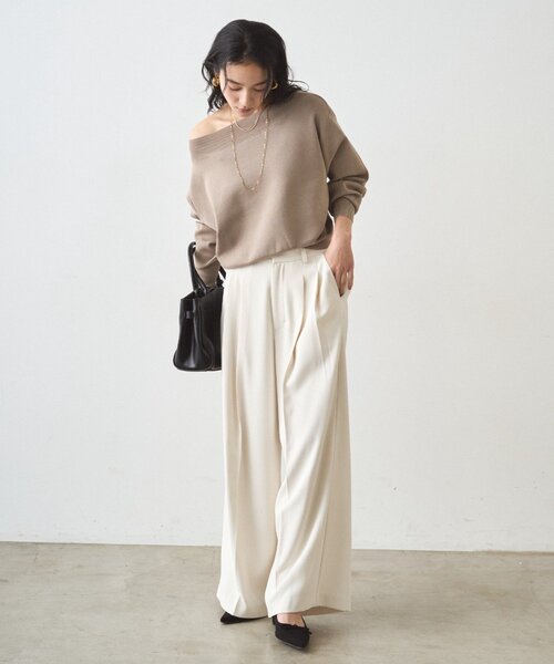 「LOUNGEDRESS」 パンツ MEDIUM ベージュ レディースの画像