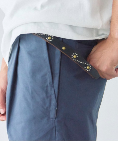 HTC ベルト HTC-S-STYLE MIX STUDS 0.75 BELT-ナローベルト メンズ