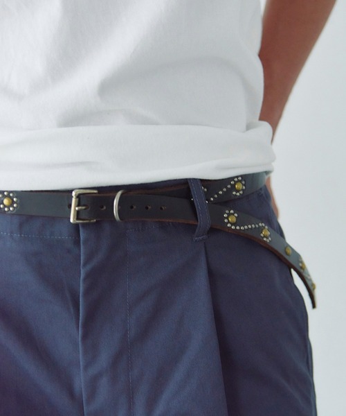 HTC ベルト HTC-S-STYLE MIX STUDS 0.75 BELT-ナローベルト メンズ