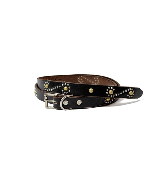 HTCナローベルトブラック HTCエイチティーシーナローベルトNarrow Studs Belt ターコイズ black