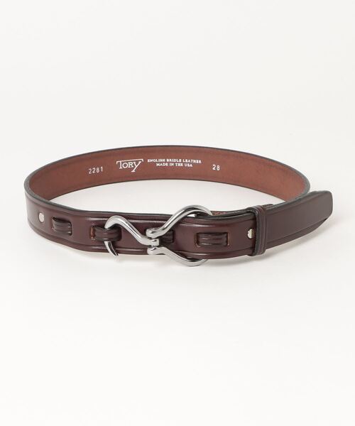 「TORY LEATHER」 ベルト 34 ブラック メンズ_画像3