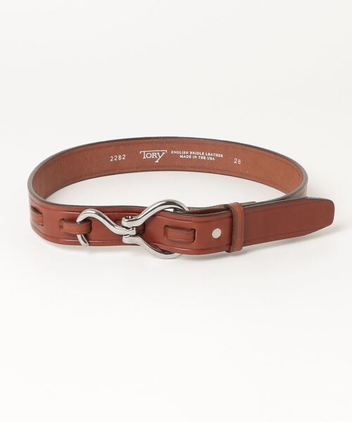 「TORY LEATHER」 ベルト 34 ブラック メンズ_画像4