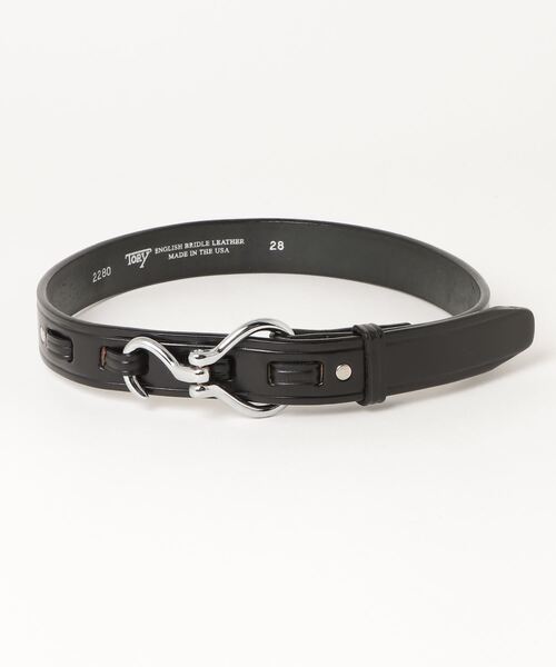 「TORY LEATHER」 ベルト 34 ブラック メンズ_画像5