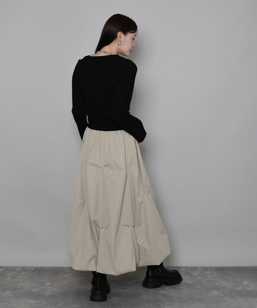「J by blue」 フレアスカート MEDIUM ベージュ レディース_画像9