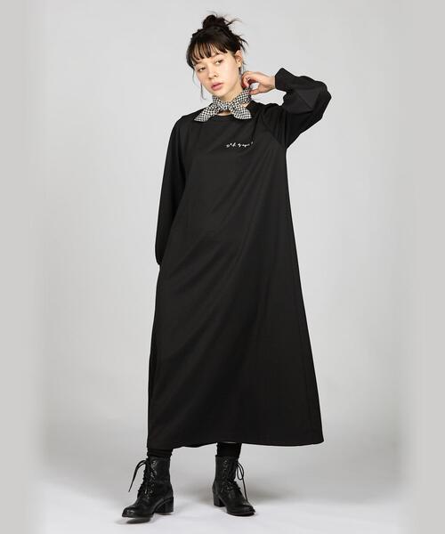 「To b. by agnes b.」 長袖ワンピース 36 ブラック レディース_画像6