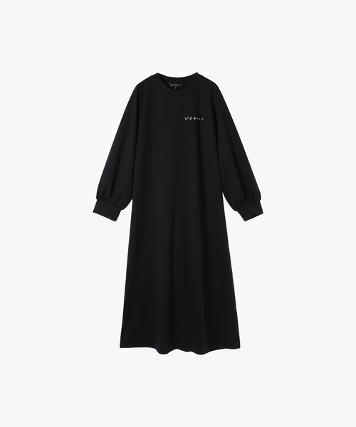 「To b. by agnes b.」 長袖ワンピース 36 ブラック レディース_画像8