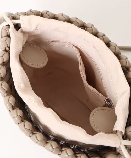 ショルダーバッグ バッグ ミニ mesh mini shoulder bag /レザー調