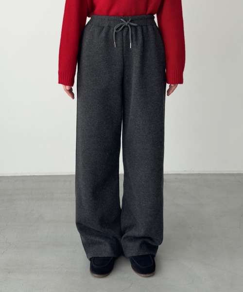 「CANAL JEAN」 パンツ ONE SIZE チャコールグレー レディース_5