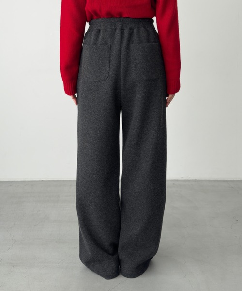 「CANAL JEAN」 パンツ ONE SIZE チャコールグレー レディース_7