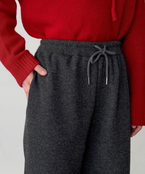 「CANAL JEAN」 パンツ ONE SIZE チャコールグレー レディース_8