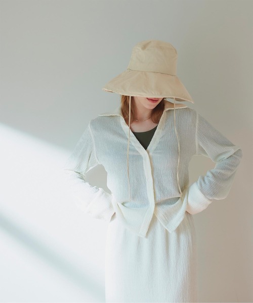 「SEA DRESS」 ハット FREE ブラック レディース_画像8