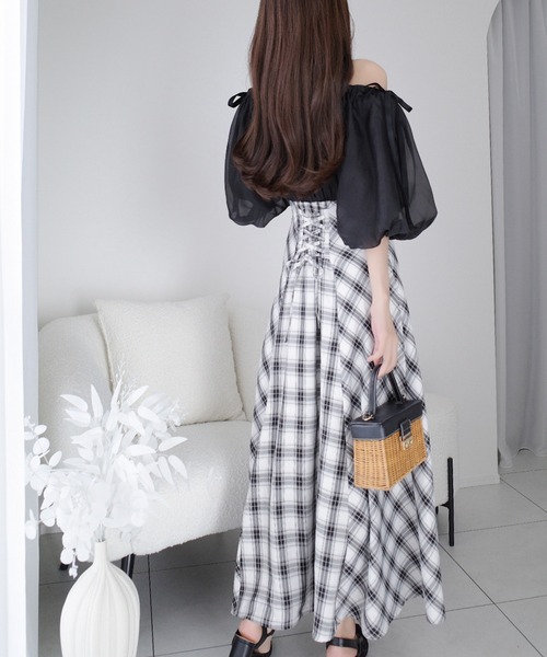 「mily bilet」 長袖ワンピース MEDIUM アイボリー レディース_画像2