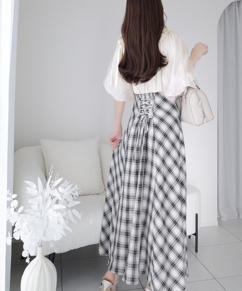 「mily bilet」 長袖ワンピース MEDIUM アイボリー レディース_画像9