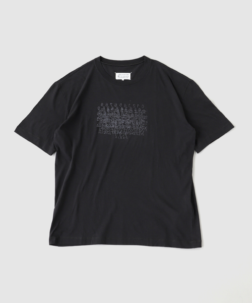 【新品】  Maison Margiela / メゾンマルジェラ | 2019AW | ドローコードデザイン 半袖Tシャツ | S | ホワイト | レディース 新品】 Maison Margiela / メゾンマルジェラ | 2019AW | ドローコード