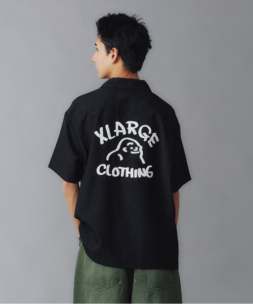 「XLARGE」 半袖シャツ L ベージュ メンズ_画像9