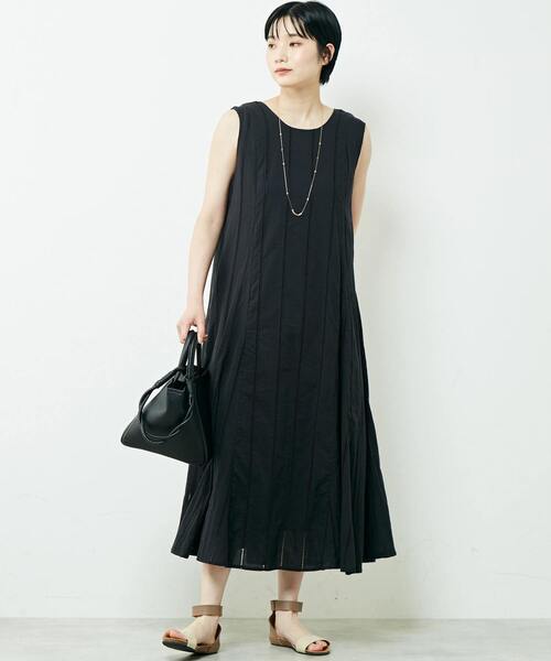 「MELROSE claire」 ノースリーブワンピース FREE レッド レディース_画像2