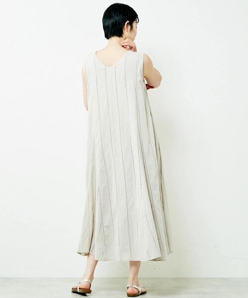 「MELROSE claire」 ノースリーブワンピース FREE レッド レディース_画像7