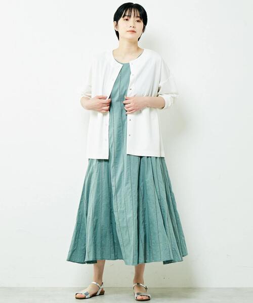 「MELROSE claire」 ノースリーブワンピース FREE レッド レディース_画像8