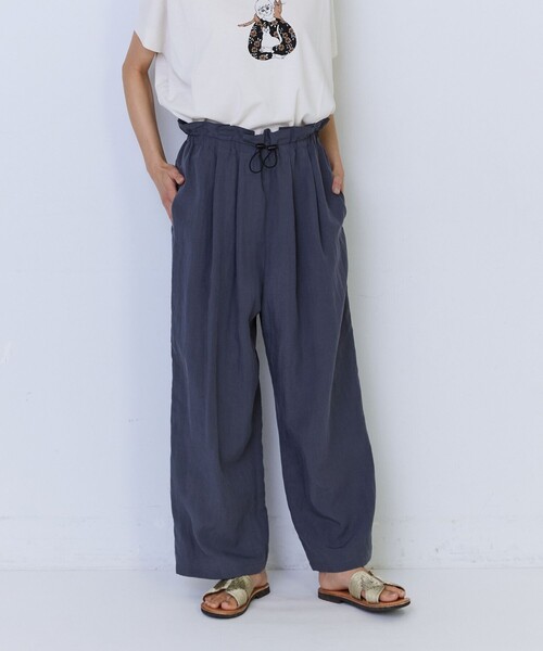 ADIEU TRISTESSE（アデュートリステス） ワイドパンツ パンツ ポプリン