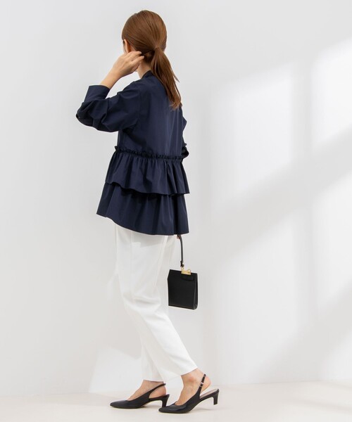 「NOLLEY'S Sophi」 長袖ブラウス 38 ホワイト レディース_画像7