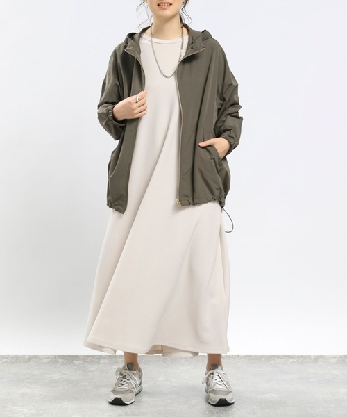 「GLOBAL WORK Smile Seed Store」 7分袖ワンピース MEDIUM ブラック レディース_画像2