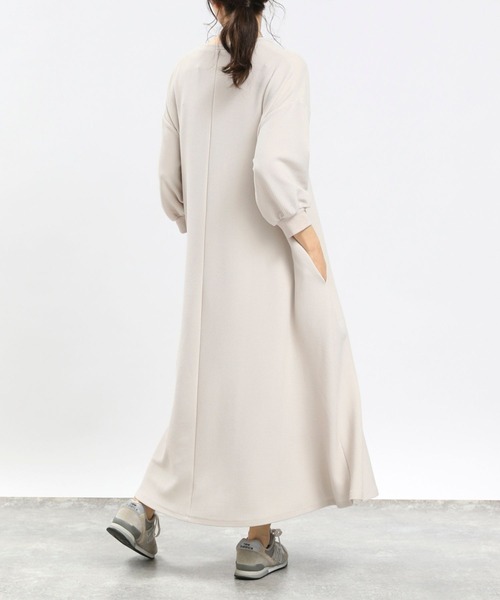 「GLOBAL WORK Smile Seed Store」 7分袖ワンピース MEDIUM ブラック レディース_画像8