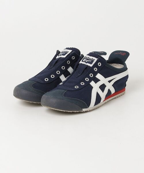 Onitsuka Tiger ネイビー スニーカースリッポン Onitsuka Tiger（オニツカタイガー） スリッポン 24 ネイビー×ホワイト