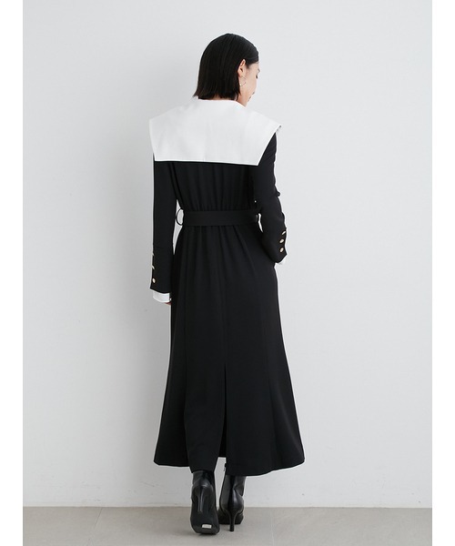 「LILY BROWN」 長袖ワンピース 0 ブラウン レディース_画像4