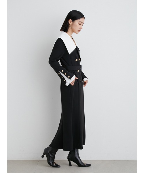 「LILY BROWN」 長袖ワンピース 0 ブラウン レディース_画像5