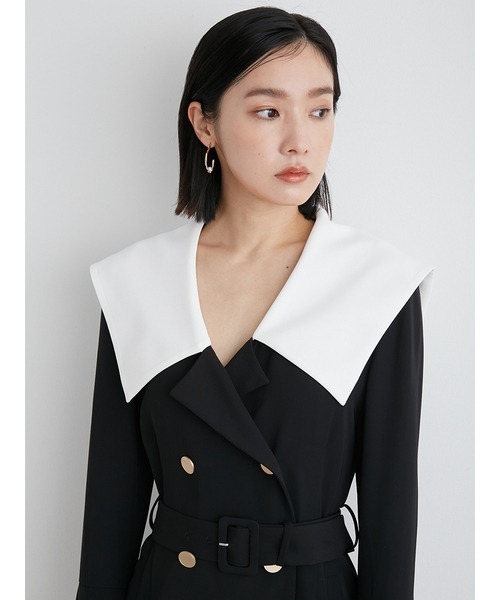 「LILY BROWN」 長袖ワンピース 0 ブラウン レディース_画像6