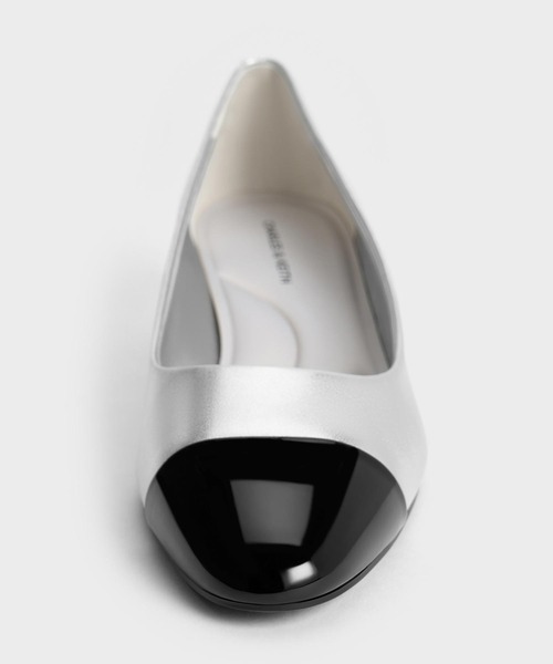 「CHARLES & KEITH」 パンプス 24.5cm オフホワイト レディース_画像8