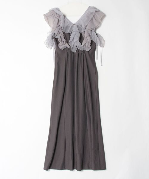 「dazzlin」 ノースリーブワンピース MEDIUM グレー レディース_画像2