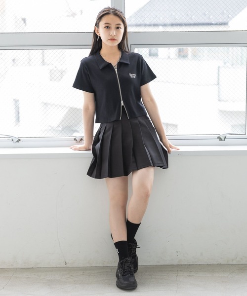 「repipi armario」 「KIDS」プリーツスカート LARGE ベージュ キッズ_画像3