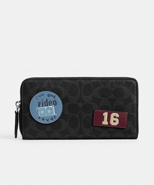 COACH（コーチ） 長財布 財布 アコーディオン ウォレット・ステッカー