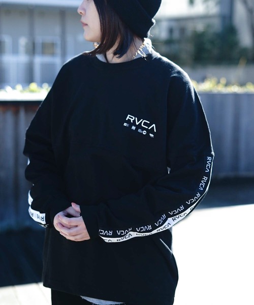 tシャツ Tシャツ RVCA レディース OVER TAPE LT ロングスリーブTシャツ【2021年春夏モデル】/ルーカ 長袖 ロンT tシャツ Tシャツ RVCA レディース OVER TAPE LT ロングスリーブTシャツ【2021年春夏モデル】/ルーカ 長袖 ロンT