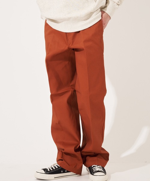 極太 Dickies ダブルニー loose fit 赤 red W40 874