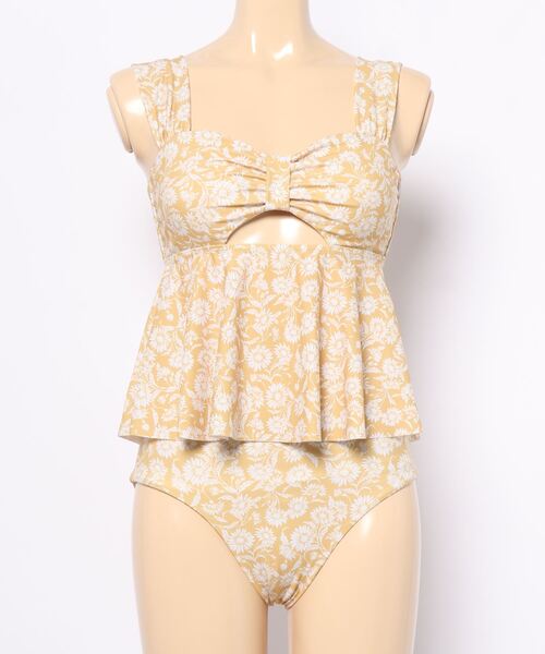 eimyistor フラワープリント ワンピース水着 eimy istoire 水着 Flower motifカッティングワンピース