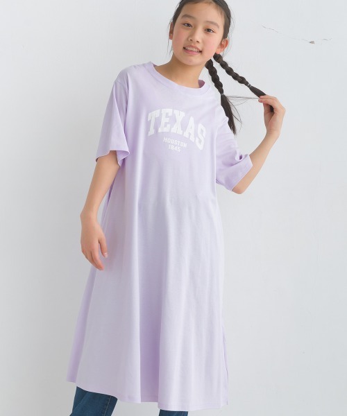 OMNES（オムネス） ワンピース キッズ汗ジミ防止UVプリント半袖