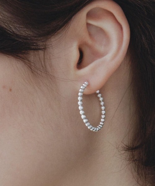 ピアス 「quip queint」bowling hoop pierce QU035 レディースの画像