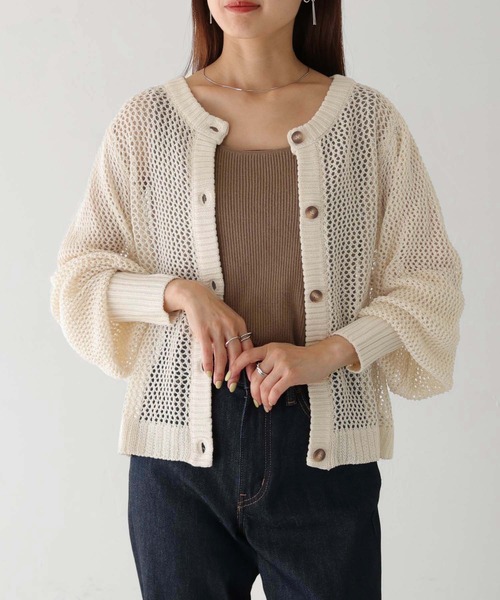 HAND ROOM WOMEN'S ブリティッシュローゲージカーディガン 茶色 HAND ROOM WOMEN´S ブリティッシュローゲージカーディガン 茶色
