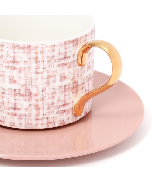 Francfranc（フランフラン） 食器 ツイード カップ＆ソーサー ピンク