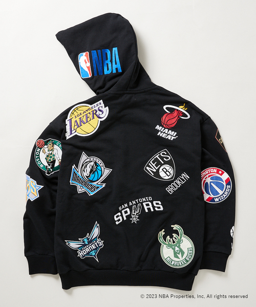 パーカー 【Off The Court by NBA】別注 チームロゴスウェットパーカー Off The Court by NBA 別注 JOURNAL