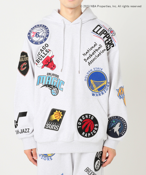 パーカー 【Off The Court by NBA】別注 チームロゴスウェットパーカー Off The Court by NBA 別注 JOURNAL