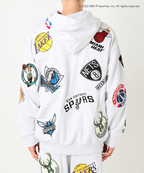 パーカー 【Off The Court by NBA】別注 チームロゴスウェットパーカー Off The Court by NBA 別注 JOURNAL