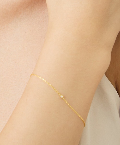 ブレスレット 「les bon bon」K18 diamond bracelet BOB414 レディースの画像