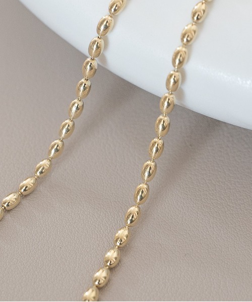 ネックレス SENTI センティ / OVAL CHAIN GOLD シルバー925オーバルチェーンネックレス ボールチェーンネックレス / 4067の画像