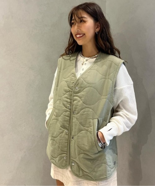 ROXY ベスト ジレ QUILTED VEST/ロキシーキルティングデザイン