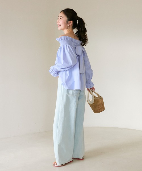 La boutique Bonbon ジーンズ デニム デニムパンツ ワイドデニム