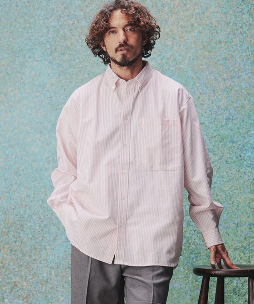 THEOREM シャツ ms5632- Stripe Rover LS Shirt ストライプシャツ